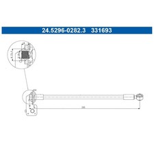 Bremsschlauch hinten links für KIA CEE-D JD PRO | 23950586