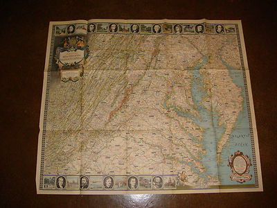 1938 National Geographic Map, Washington, D.C., Original, 31  x 26 , VG, S1845