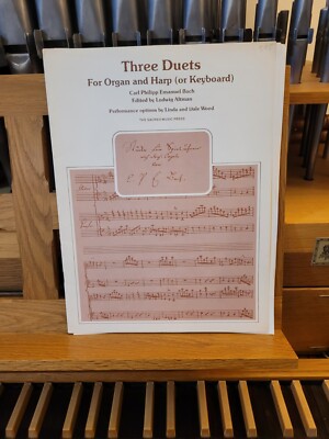 *  C.P.E. Bach: 3 Duets; organ & harp or keyboard (SMP)