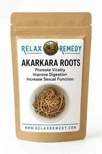 Whole Akarkara Roots - 100% Pure, Non-GMO Anacyclus Pyrethrum, Vitality, Organic