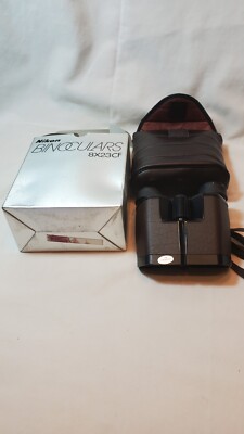 Nikon 8 X 23 6.3° 8X23CF Binoculars Made in Japan Vintage Leather