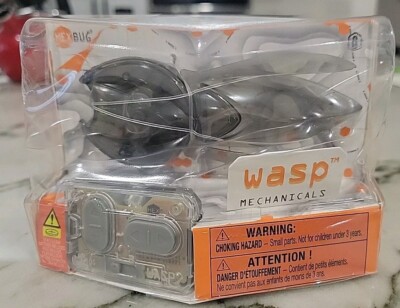 Hexbug Micro Robotic Creatures Mechanicals Wasp Black R/C Remote Control NIB