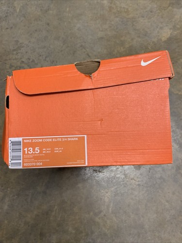 Nike Zoom Code Elite 3/4 Shark Football Cleats 603370-004 Black/Blue 13.5 NIB - Picture 5 of 5