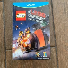 WiiU Lego Movie Video Game MANUAL Instruction Booklet ONLY-No Game or Case