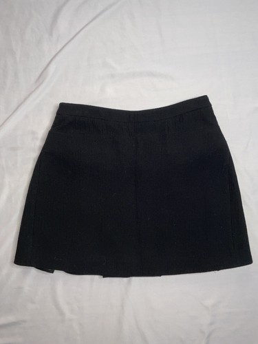 Balenciaga Fall 2006 Archive Couture Black Wool Mini Skirt 40 Ghesquiere Runway - Picture 4 of 8