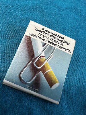 900 cigarettes TAREYTON 100s TOBACCO CIGARETTES Matchbook - Part of 900+ Match Book/Cover  Lot