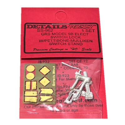 #ad Details West SS 962 GRS Model 9B Switch Lock Pettibone Mulliken Switch Stand HO $5.25