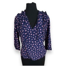Other Stories Ditsy Floral Blouse Women's Medium Purple