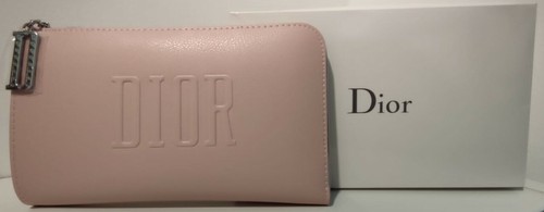 Dior Pochette A Mano Rosa Pastello Con Ciondolo Argento Finta Pelle 21cm X  13cm | eBay