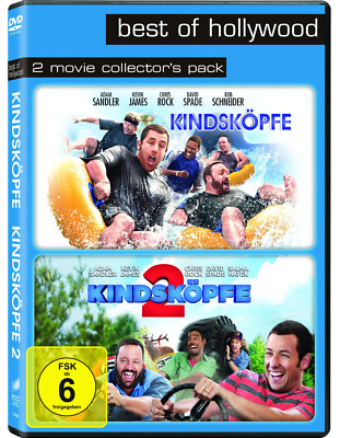 Grown Ups KINDSKÖPFE 1 +2  ADAM SANDLER Chris Rock KEVIN JAMES 2 DVD BOX NEU