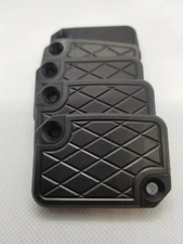 Moto Guzzi V7, V9 Front Brake Master Cylinder Cap cover Blk Ano diamond pattern