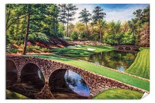 Augusta National Golf Hole 12 Golden Bell PGA 12Ri2580 Painting Wall Art Print