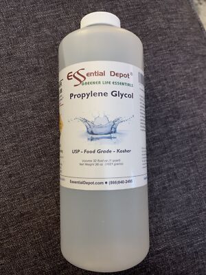31 OZ of Essential Depot - Propylene Glycol - USP - Food Grade - Kosher