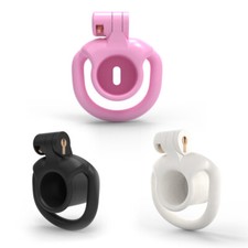 Nylon Resin Male Mini Flat Chastity Device Chastity Cage Locks Rings