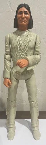 Vintage Louis Marx 12” Johnny West Geronimo Jointed Western Action Figure