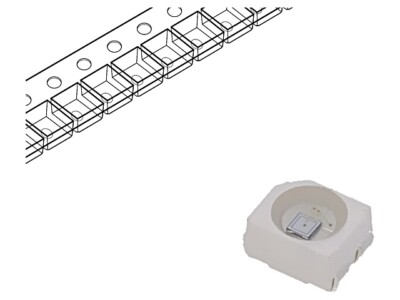 2X OSB5SAS3C1A-CRLED14 LED SMD 3528,PLCC4 blau 280mcd 3,5x2,8x1,9mm 120° 5,5-20V