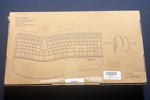 Meetion DirectorC Director C 2.4 GHZ Wireless Ergonomic Keyboard & Mouse - Picture 3 of 3