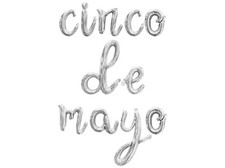 CINCO DE MAYO Cursive Letter Balloon Banner - DIY Cinco De Mayo Party Decoration
