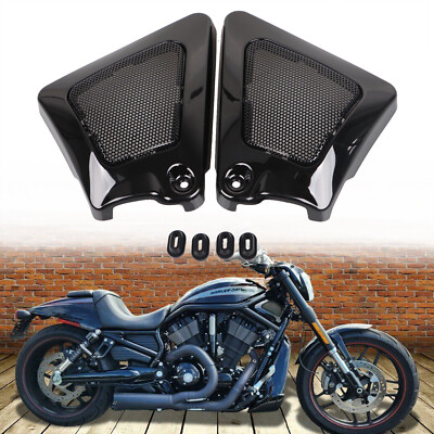 Black Airbox Frame Neck Side Cover Fit For Harley V-Rod Muscle