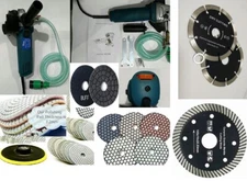 Wet Dry Polisher granite marble quartz cermic 25+4 polish pad blade concrete