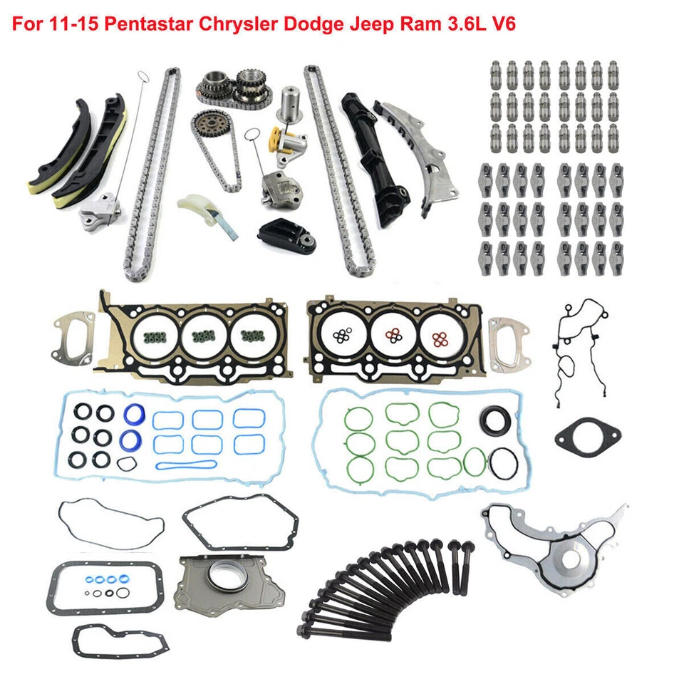 Kit de cadena de distribución elevadores brazos basculantes junta motor motor Chrysler 3.6 Dodge Jeep Foto 4 de 4