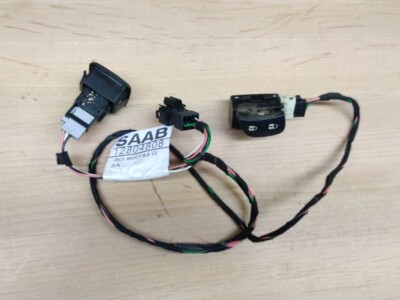 2003-2007 Saab 9-3 Front Left Driver Door Wiring Lock Switch Button 12804808 OEM