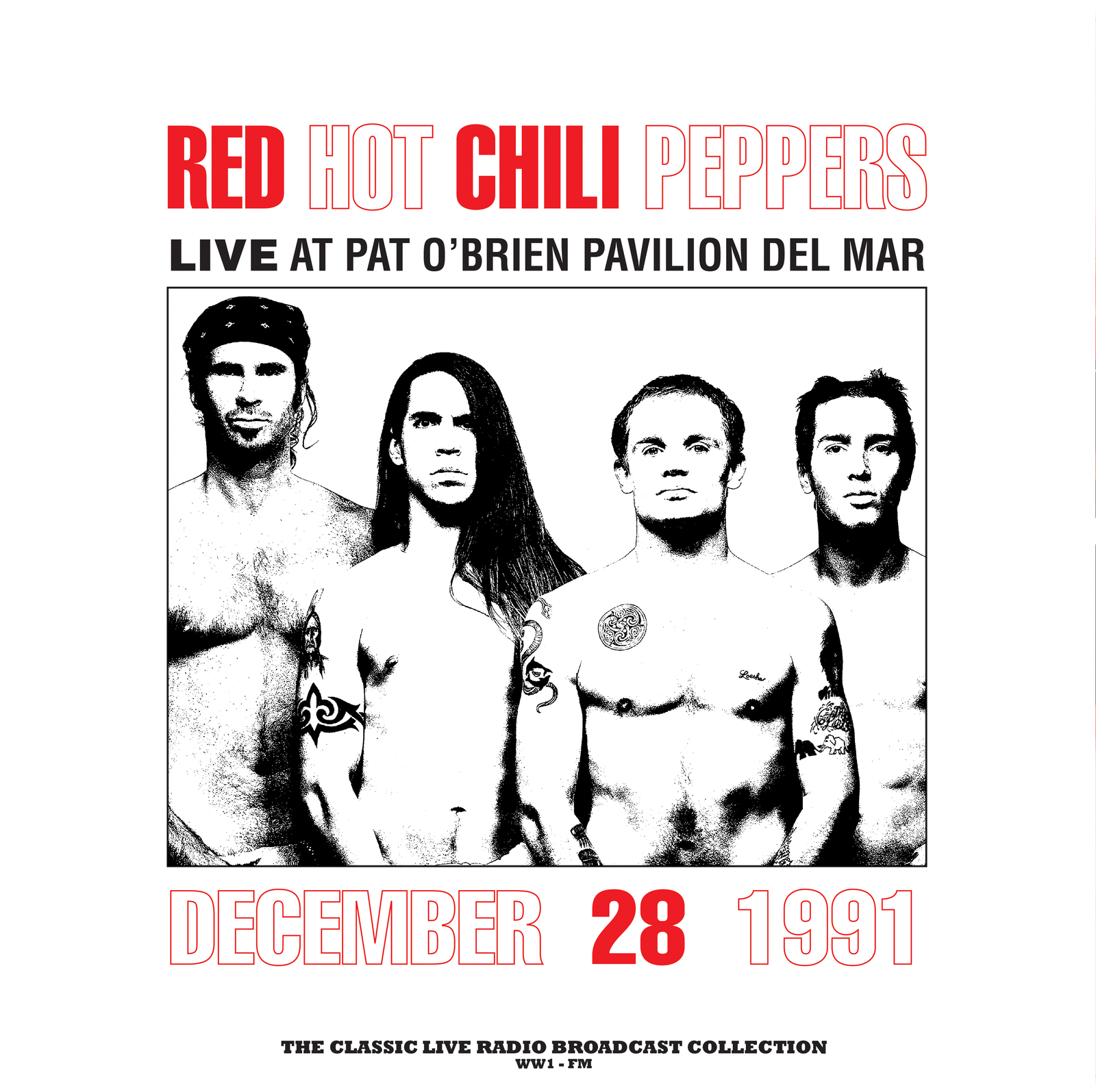 Vinile Red Hot Chili Peppers - At Pat O Brien Pavilion Del Mar (White/Red Splatt