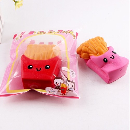French Fries Scented Slow Rising Stress Relief Squeeze Hand Toy Kids Gift - Zdjęcie 5 z 8