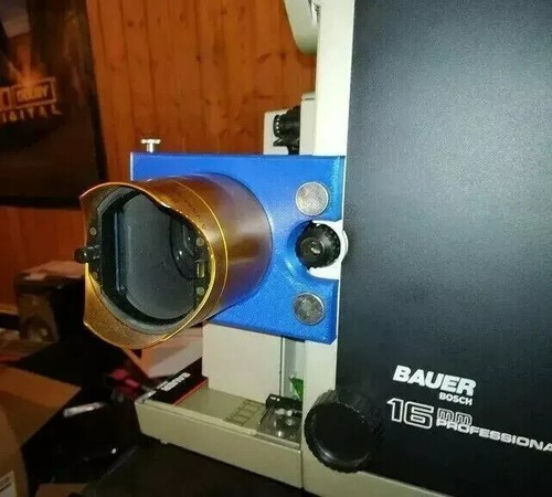 16mm Bauer P8 P7 P6 CS Cinemascope Projektor Anamorphot Halter Projektor ##+ - Bild 6 von 6