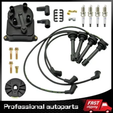 Tune Up Kit Plugs Ignition Wires HE76 for Honda Civic CX DX LX EX 1.6L 96-00