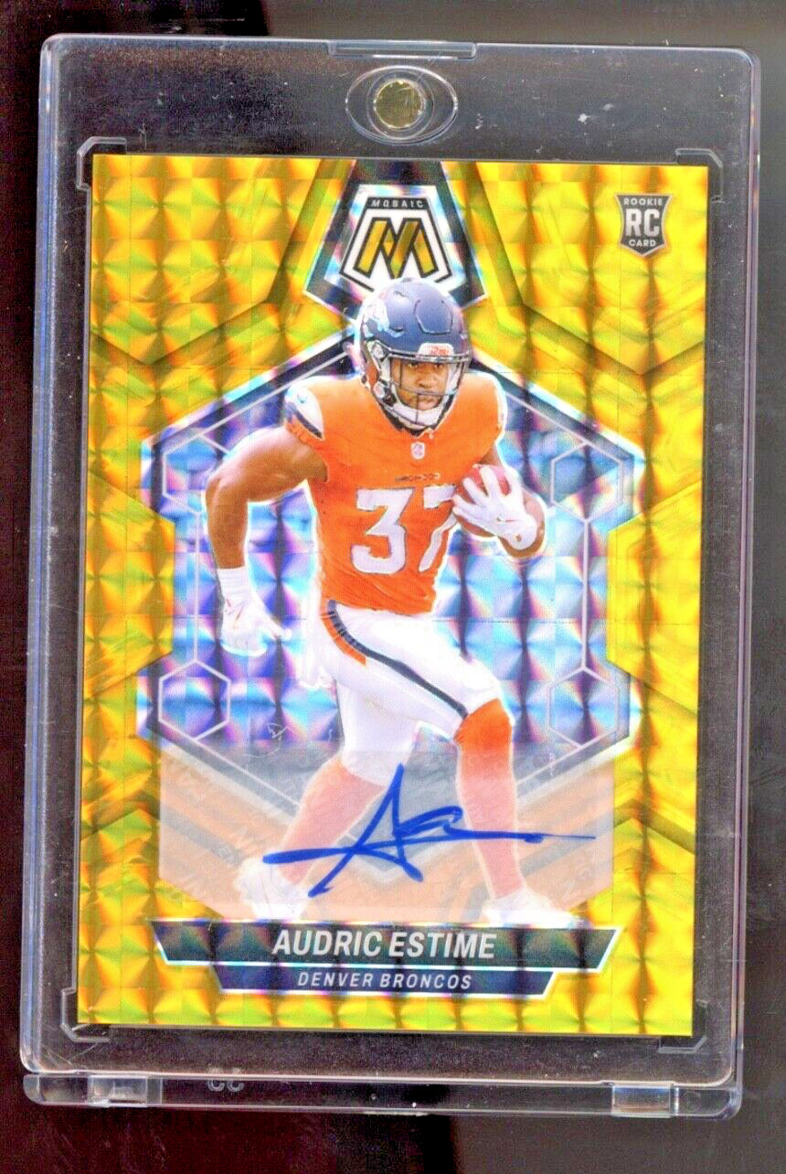 2024 Panini Mosaic AUDRIC ESTIME #392 RC Rookie Auto Gold /10 SSP