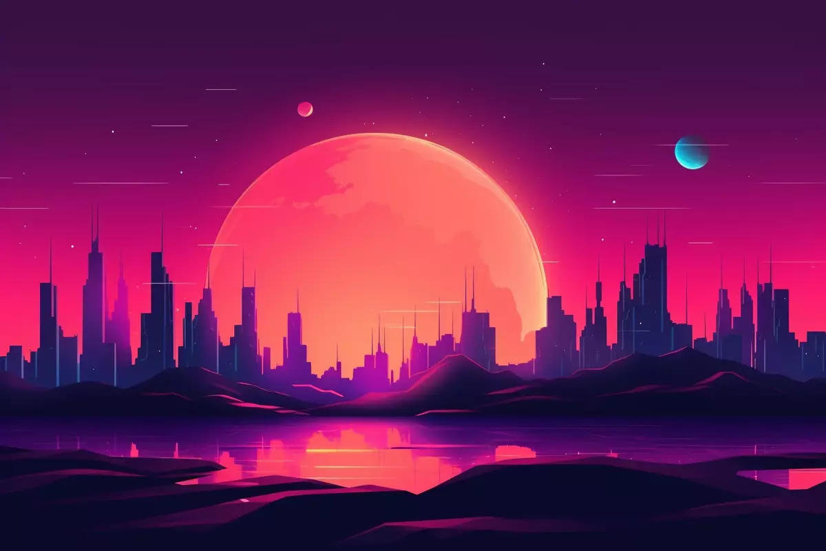 Desktop Background Wallpaper | Synthwave | Retro | 1080p/1440p/4k