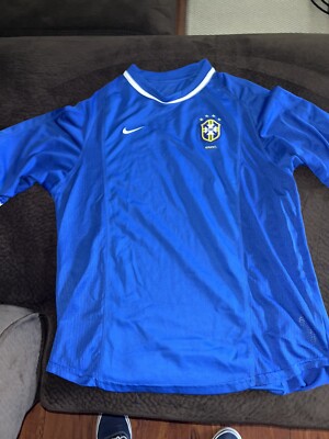 Nike 🇧🇷 Brazil Soccer National Team 2000 Away Soccer Jersey L | eBay