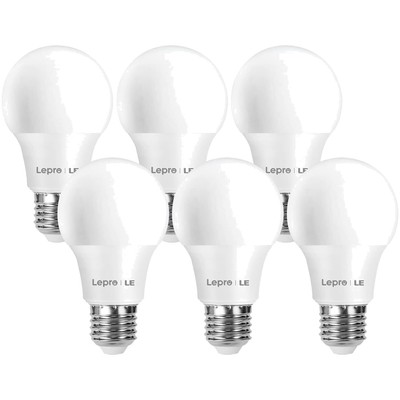 Lepro E27 LED Glühbirne Warmweiß 8.5W, 806Lumen, 6 Stück - Energiesparlampe