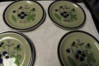 Vintage Quasar Petit Fleur  SY9873R Stone Ware Hand painted blue flowers set /7 — photo 6