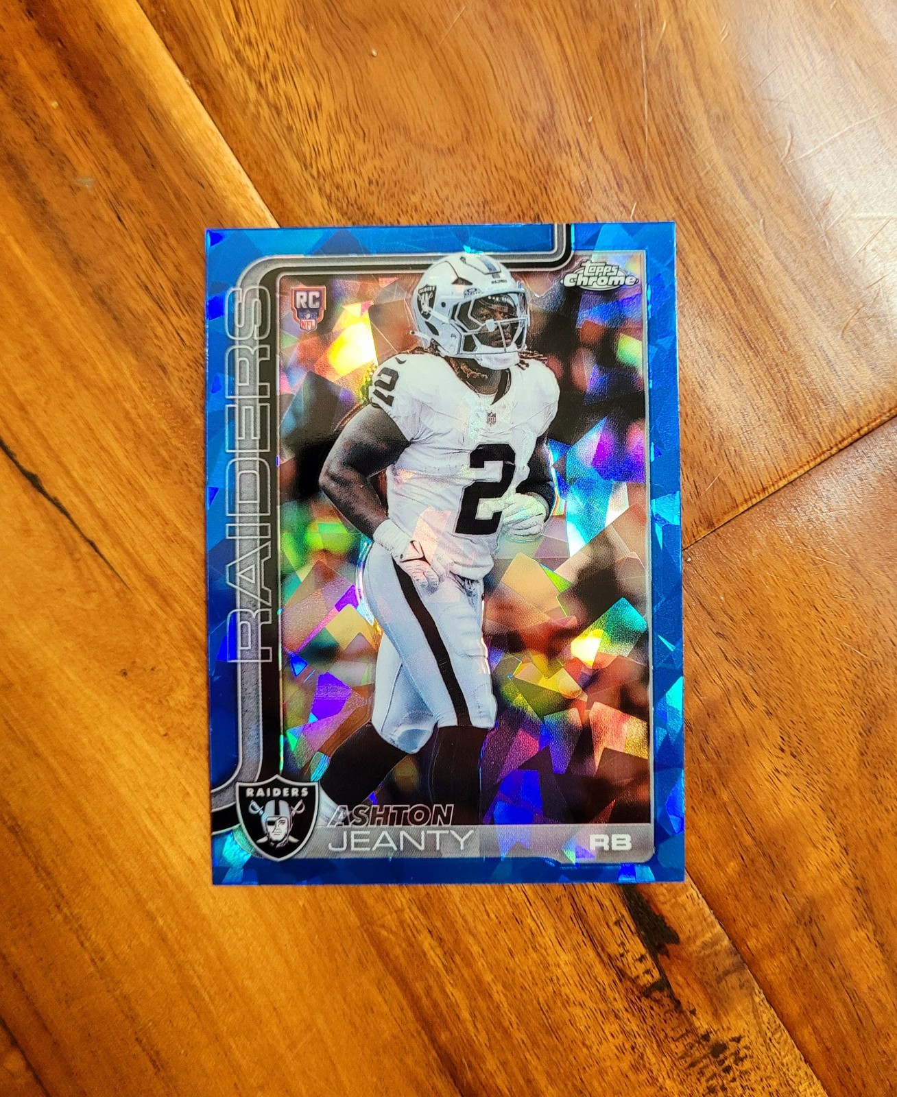 Ashton Jeanty 2025 Topps Chrome Sapphire Refractor RC Rookie #322