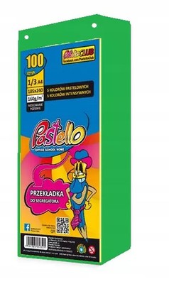 5902385952460 Przekładka do segregatora 1/3 A4 100K IT230 Target Alfa Pastello