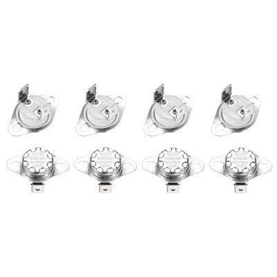 KSD301 Thermostat 160°C/320°F 16A Normally Closed N.C Temperature Switch 8Pcs
