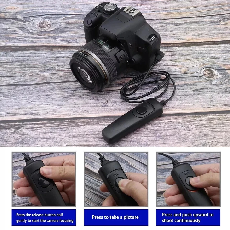 Remote Shutter Release Cable for Canon Camera RS-60E3 Shutter Control Switch - Image 4 of 4