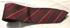 Ferrell Reed Nordstrom Striped Silk Tie Woven In England Hand Made Mens Classic