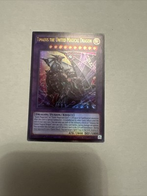 Timaeus the United Magical Dragon Ultra Rare MZMU-EN012 NM Maze of Muertos