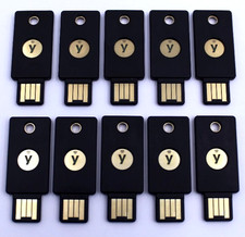 Lot of 10 Yubico YubiKey 5C NFC Security Key - Factory Reset