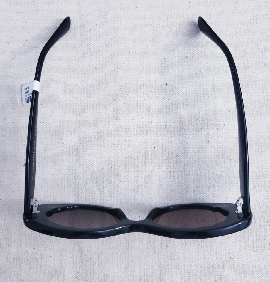 Новые глянцевые коричневые женские солнцезащитные очки ручной работы Anthropology - Изображение 2 из 4