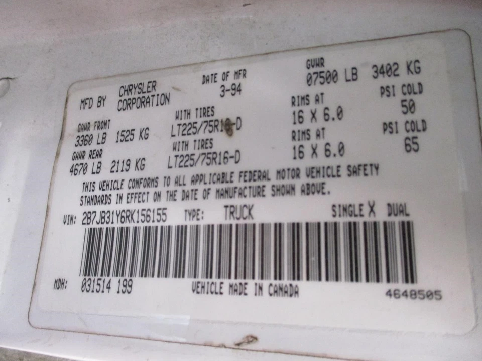 Soplador motor delantero sin CA compatible con furgoneta Dodge 150 81-94 1692373 Foto 4 de 4