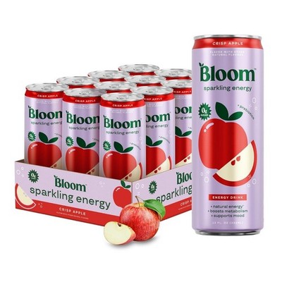 Bloom Nutrition Sparkling Energy Drink - Natural Caffeine, Zero Sugar, 180mg Caf