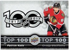 PATRICK KANE 2017-18 Upper Deck Tim Horton's Top 100 #TOP-4 Blackhawks UD CM