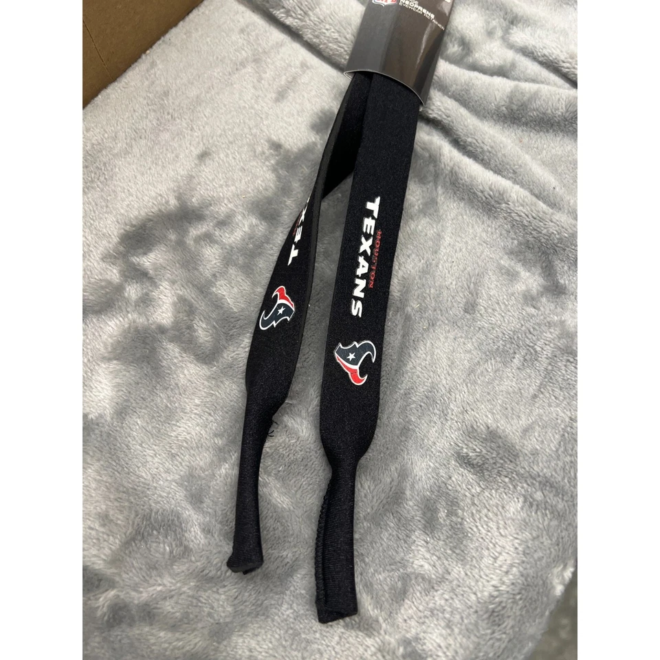 休斯顿德州人太阳镜 Croakies Strap Cali 风格氯丁橡胶 NFL Merch — 第 2/4 张图片