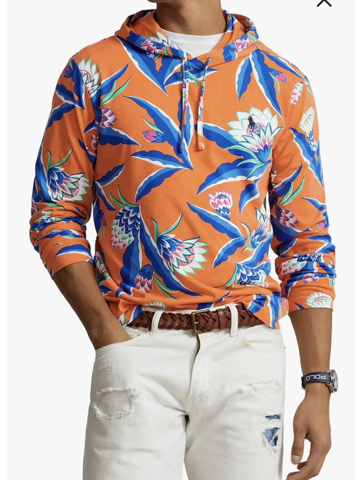 New POLO RALPH LAUREN Floral Print Cotton Hoodie Beach Cover Up Men’s Size XL
Opens in a new window