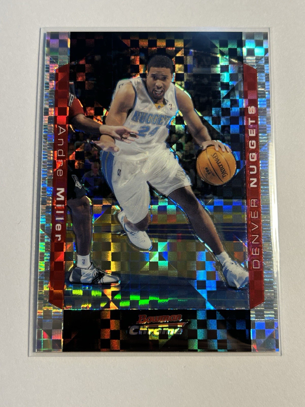 2004-05 Bowman Chrome X-Fractor /150 Andre Miller #24 Nuggets