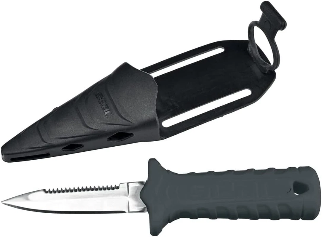 Coltello Subacqueo Albainox Nautilus Con Fondina Da Gamba &ndash; Emergenza Diving